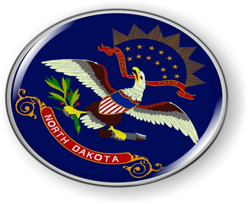 North Dakota - State Flag Emblem